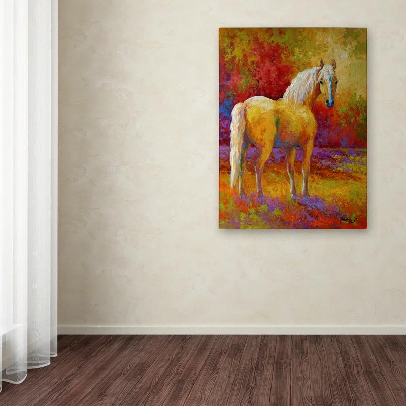 Trademark Fine Art Marion Rose " Palomino " by Marion Rose Painting Print