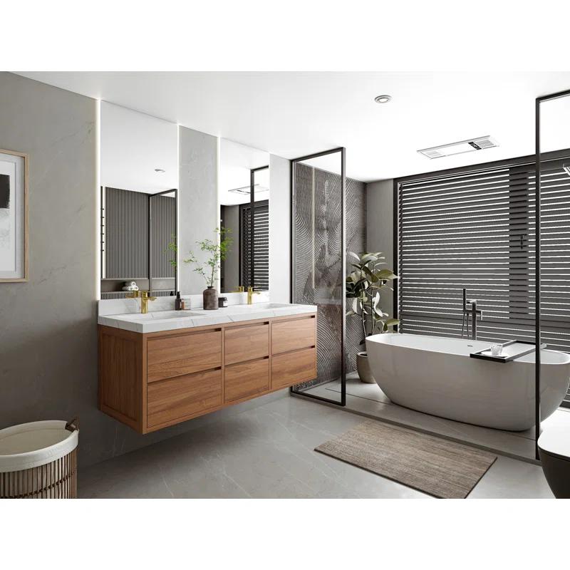 Willow Collections Madison 60'' Double Bathroom Vanity with Top