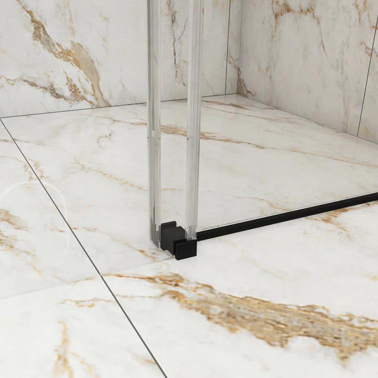 TCYO 48 In. W X 76 In. H Single Sliding Bypass Semi-Frameless Shower Door In Chrome TYLDSD07MB