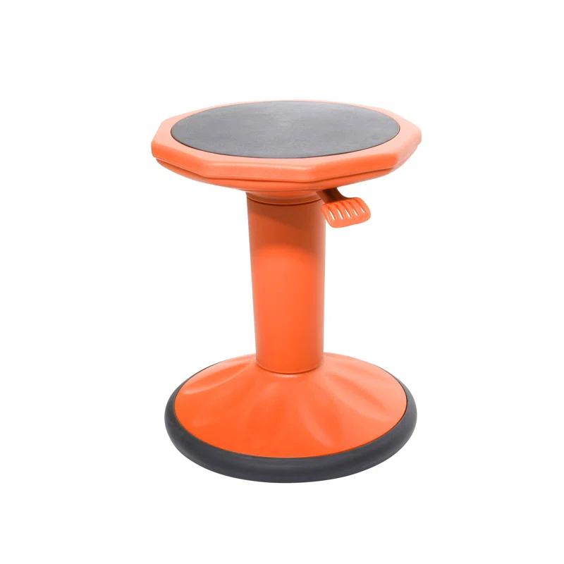ECR4Kids ECR4Kids Sitwell Wobble Stool with Cushion, Adjustable Height, Active Seating
