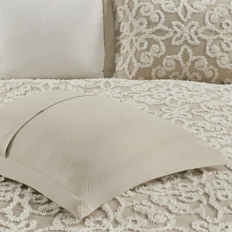 Kelly Clarkson Home Emberly Tufted 100% Cotton Sateen Coverlet Set in Farmhouse Style