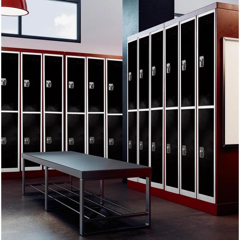 AdirOffice 12'' Wide Steel 2-Tier School and Gym Locker