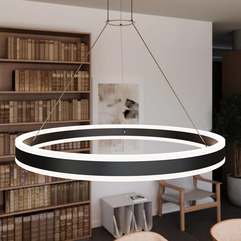 Double Corona 2 - Light Dimmable LED Wagon Wheel Chandelier