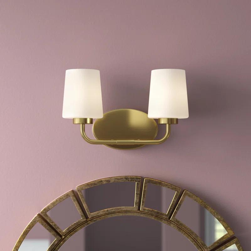 Fitz 2 Light Frosted Dimmable Vanity Light