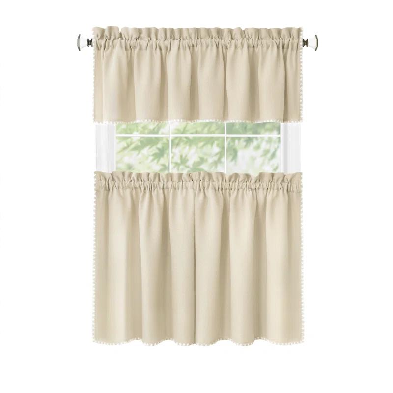 Achim Importing Co Tailored 58'' W Kitchen Curtain
