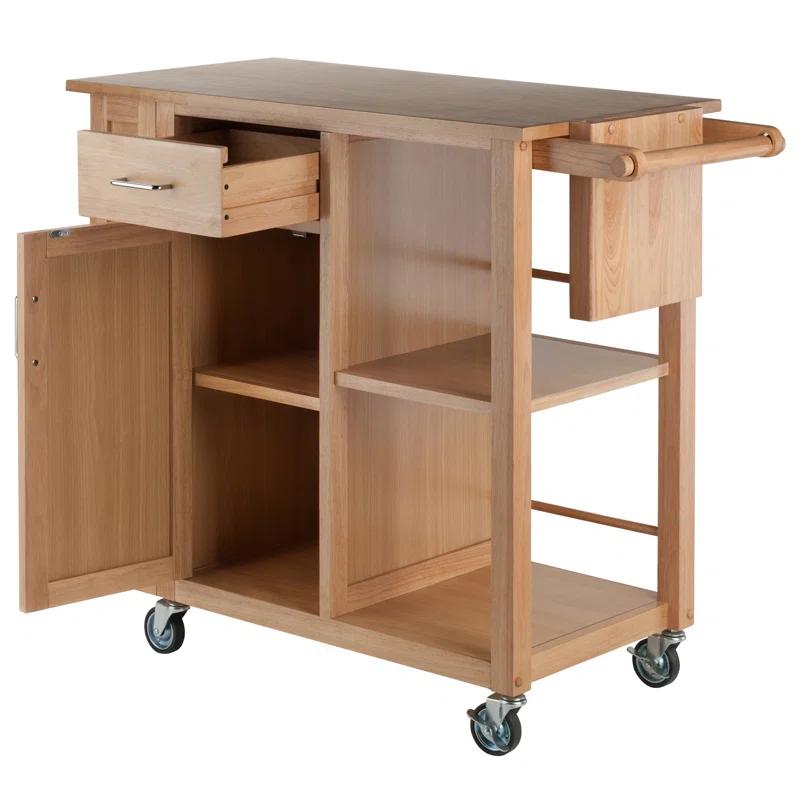 Skyline Decor Douglas 35.63'' H x 42.52'' W Utility Cart with Wheels