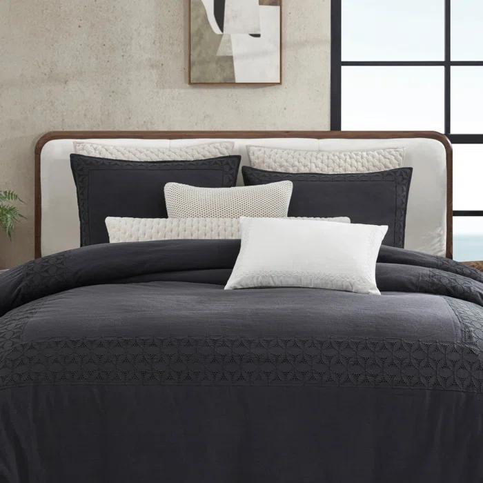 DKNY Pure DKNY Pure Border Embroidery 14In X 20In Decorative Pillow Birch