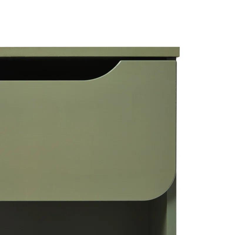 Jaqualine 1-Drawer Nightstand with Storage Cubby