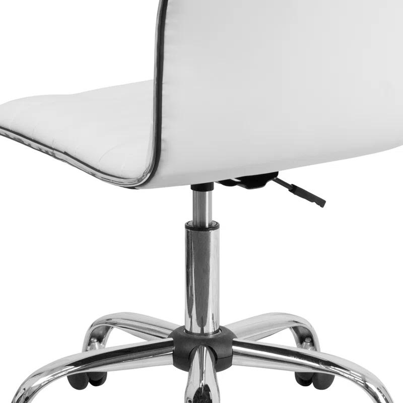 Flash Furniture Low Back Designer Armless Ribbed Swivel Task Office Chair
