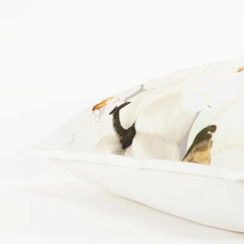 Rizzy Home Embroidered Cotton Throw Pillow
