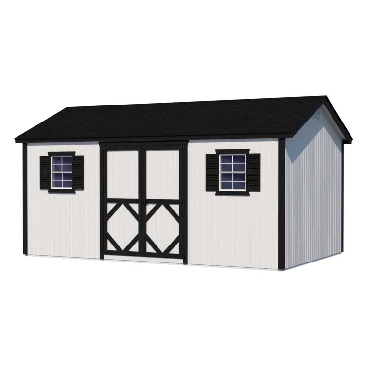 Little Cottage Co. Classic Workshop Outdoor Wood Storage Shed & Reviews | Wayfair