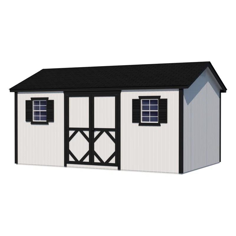 Little Cottage Co. Classic Workshop Outdoor Wood Storage Shed