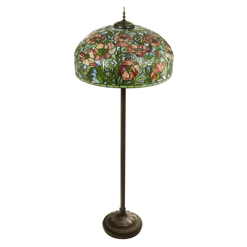 River of Goods 69"H Tiffany-Style Stained Glass Floor Lamp