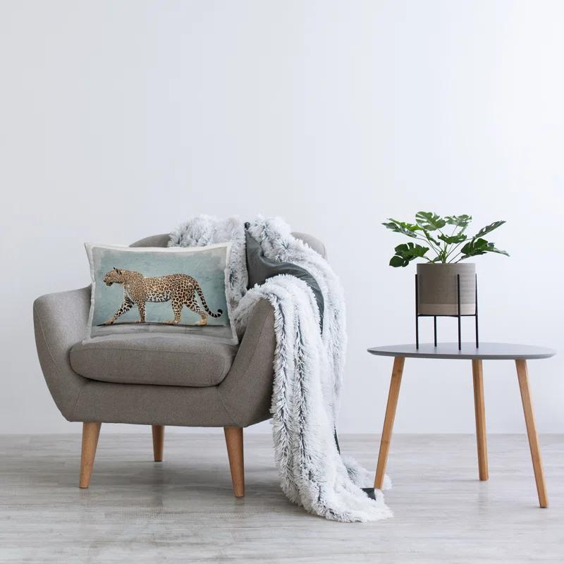 Stupell Industries Stupell Industries Stepping Glam Leopard Decorative Printed Throw Pillow by Svetlana Aleynikova