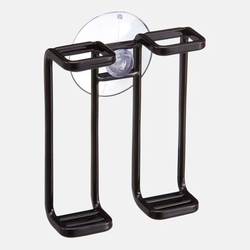 Yamazaki Home Tower Yamazaki Home Toothbrush Holder, Suction Cup Organizer For Bath, Steel, Water Resistant