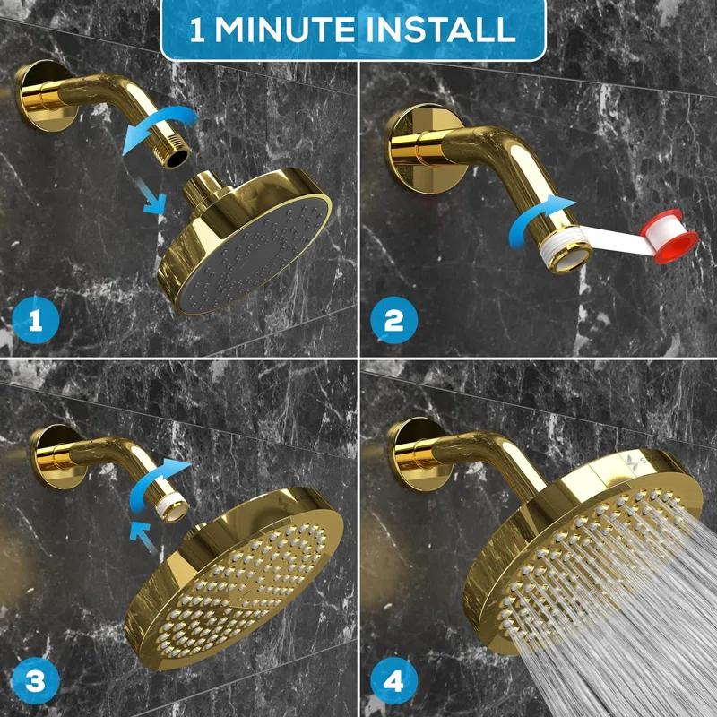 Masoter CL1559TH Adjustable Shower Head 1.8 GPM