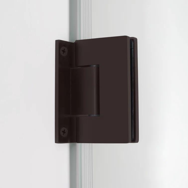 Aston Kinkade 34.75" - 35.25" x 72" Hinged Frameless Shower Door with StarCast by EnduroShield SDR997EZ-NBR-35-10