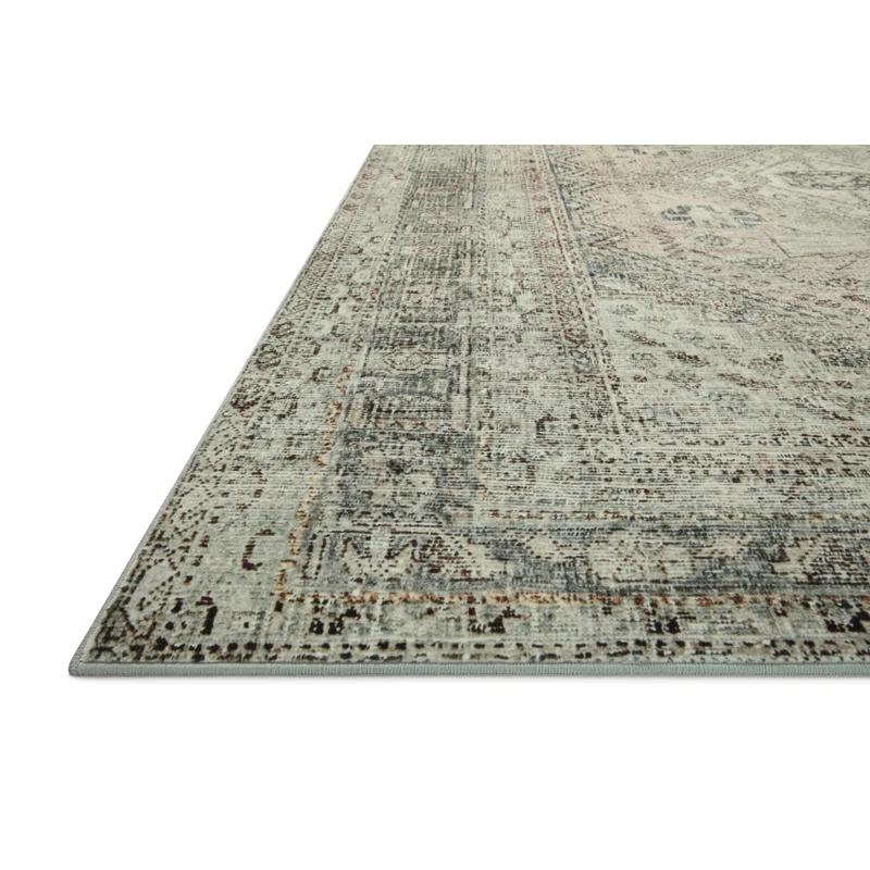 Magnolia Home By Joanna Gaines X Loloi Sinclair Machine Washable Natural / Sage Area Rug