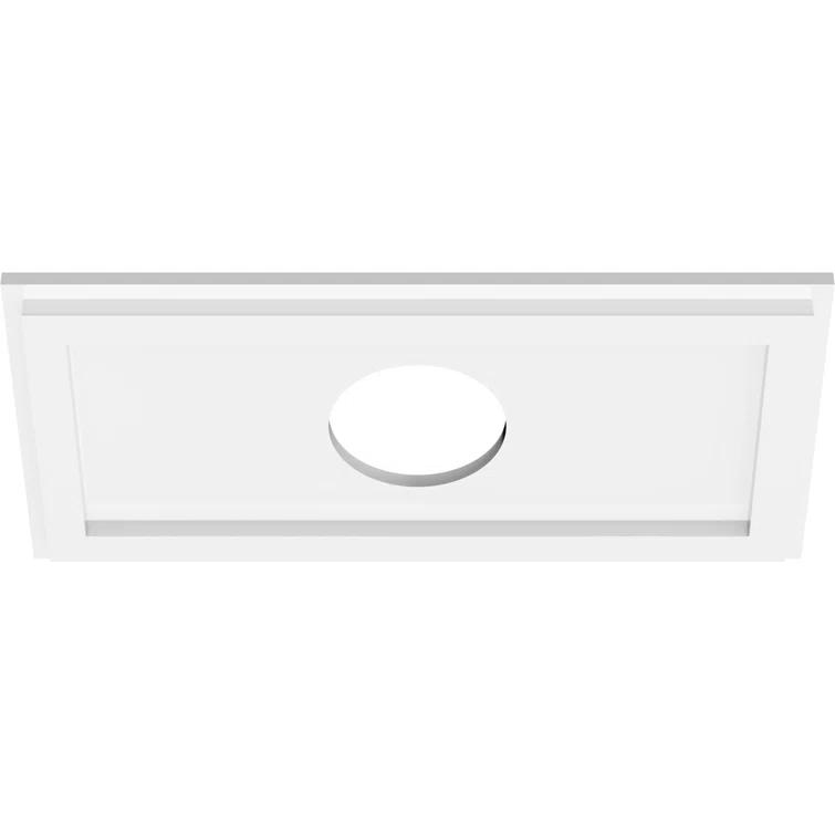 Ekena Millwork Rectangle Ceiling Medallion CMP18X9RE-04000