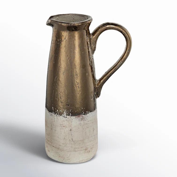 Libra Sienna Brown Ceramic Decorative Bottles