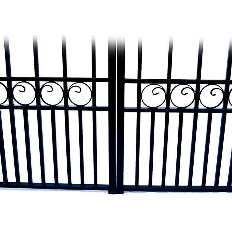 ALEKO Automated Steel Dual Swing Driveway Gate and Gate Opener Complete Kit – PARIS Style –ETL Listed