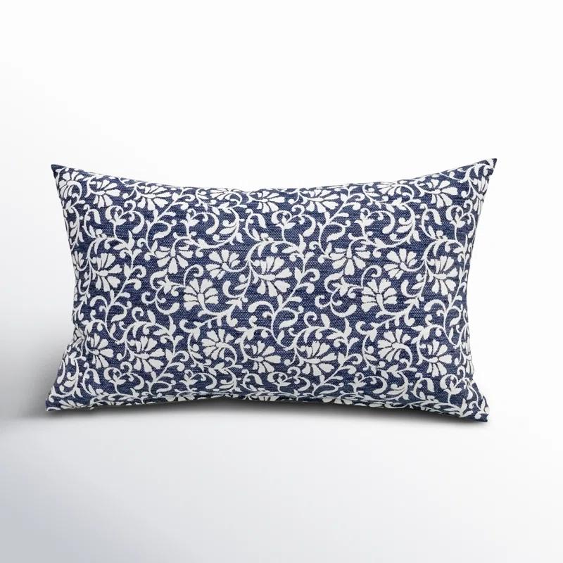 Liza Pillow Cover & Insert Rectangle in Blue/White (Set of 2)