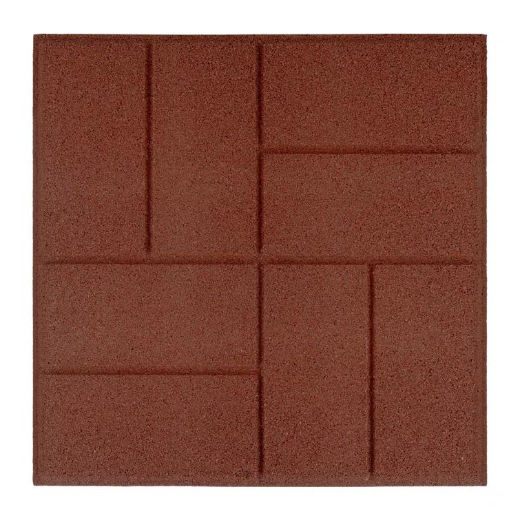 Pure Garden Deck Tiles 8-Pack - Dual-Sided Outdoor Flooring Tile - 28SQFT Rubber Pavers for Outside Patio, Garden Walkway, Balcony, or Shed