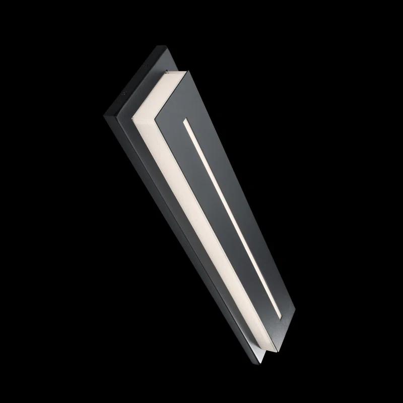 Midnight Single Light Outdoor Aluminum LED Wall Light