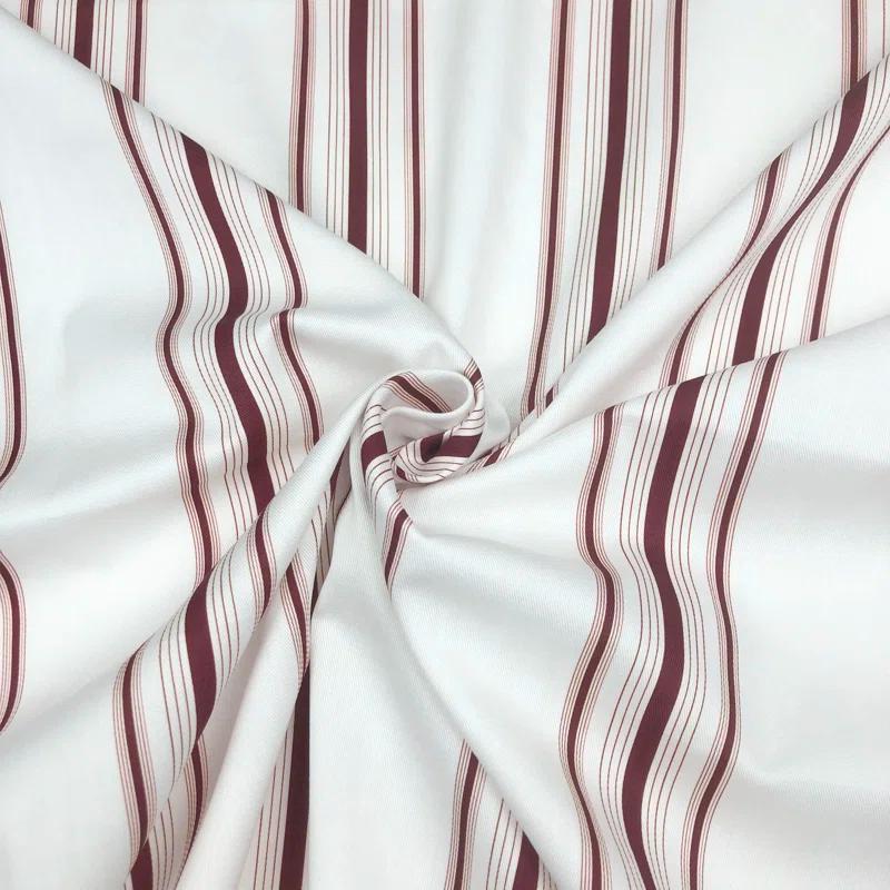 6ix Tailors Fine Linens August Stripe Grommet Drapery Panels - Pair
