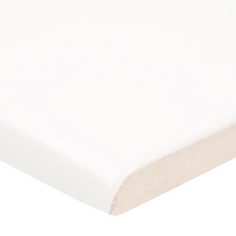 MSI 16" x 4" Glossy Ceramic Bullnose Tile Trim