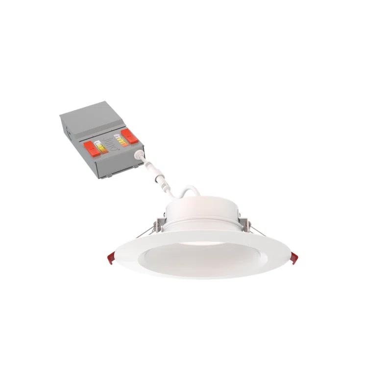 Juno WF6 DREG SM ALO20 SWW5 90CRI MW M6 6'' Selectable Color Temperature Dimmable Air-Tight IC Rated LED Canless Recessed Lighting Kit