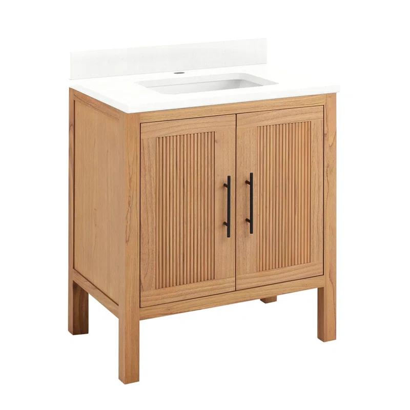 Signature Hardware 30" Ayanna Single Bathroom Vanity Set with Rectangular Undermount Sink
