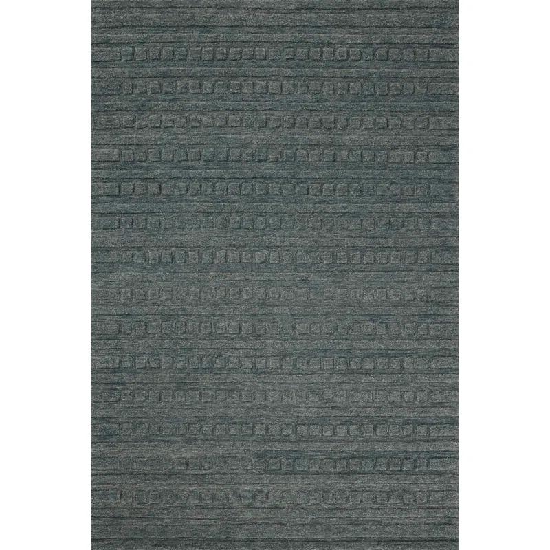 Bradley III Hand-Tufted Wool Rug by Chris Loves Julia x Loloi - Teal / 9'3" x 13'
