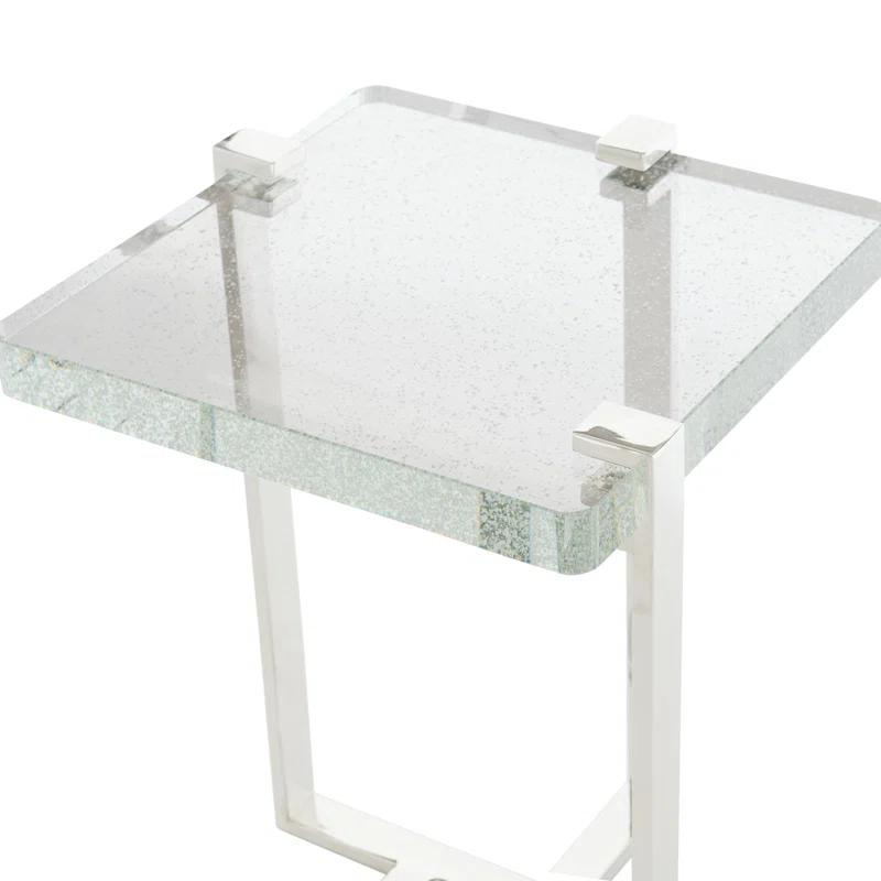 Mott Glass Top End Table