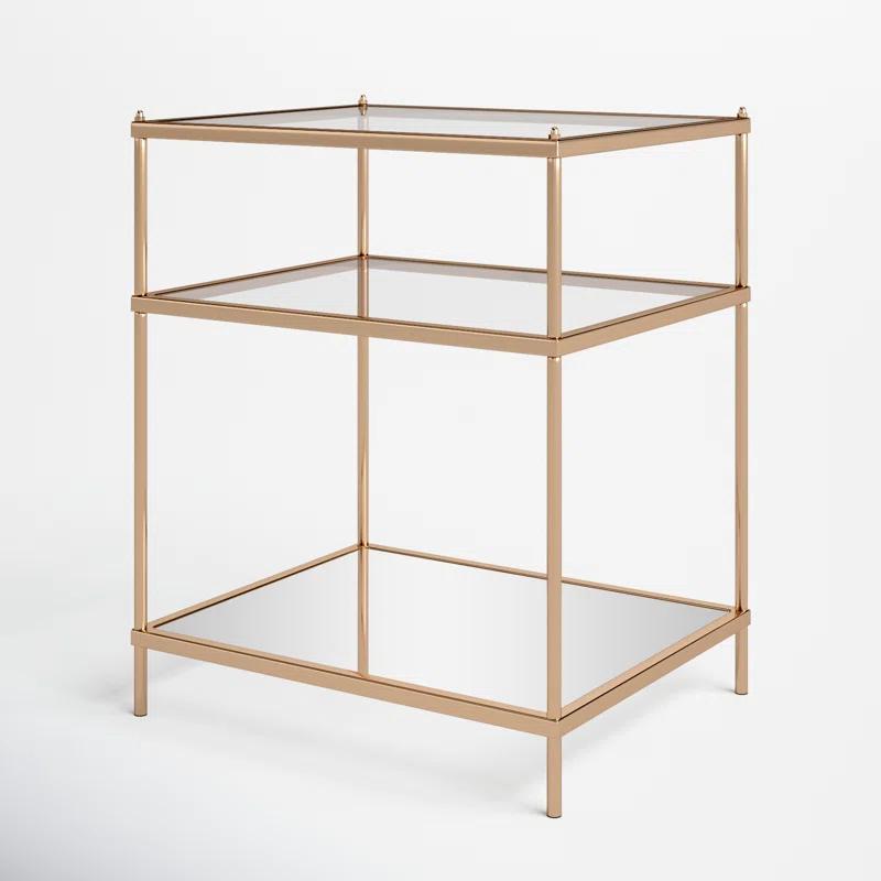 Wade Logan® Gosport Glass Top End Table