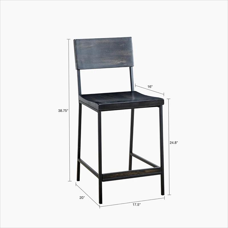 Carter Solid Wood Counter Stool