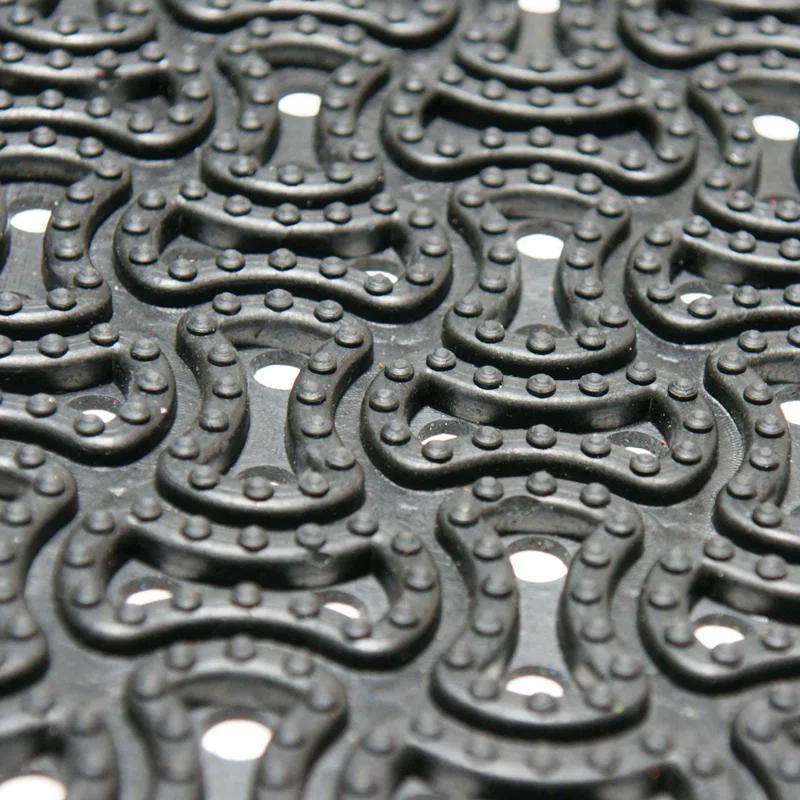 Rubber-Cal, Inc. Rubber-Cal "Dura-Scraper Drainage" Commercial Door Mat - Black