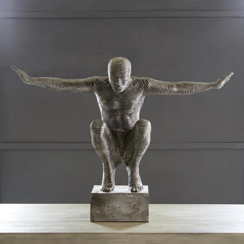 Aluminum Outstretched Arms Statue