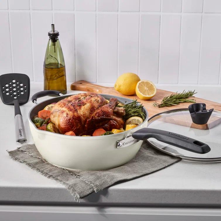 Cuisinart Preferred Pan 4 Piece Set (4.5 Qt. Multi-Purpose Pan with Cover, Steamer, Slotted Turner)