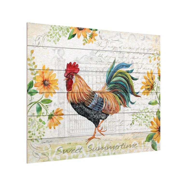 Trademark Fine Art " Seasonal Rooster 8 " by Jean Plout Painting Print