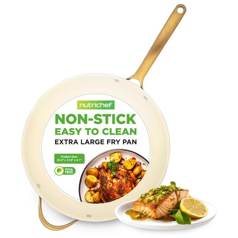 NutriChef NutriChef 14 in. Non Stick Aluminum Frying Pan