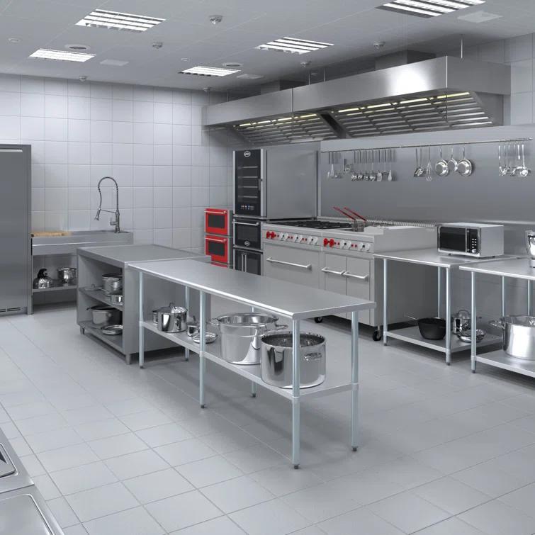 Amgood Stainless Steel Top Workbench