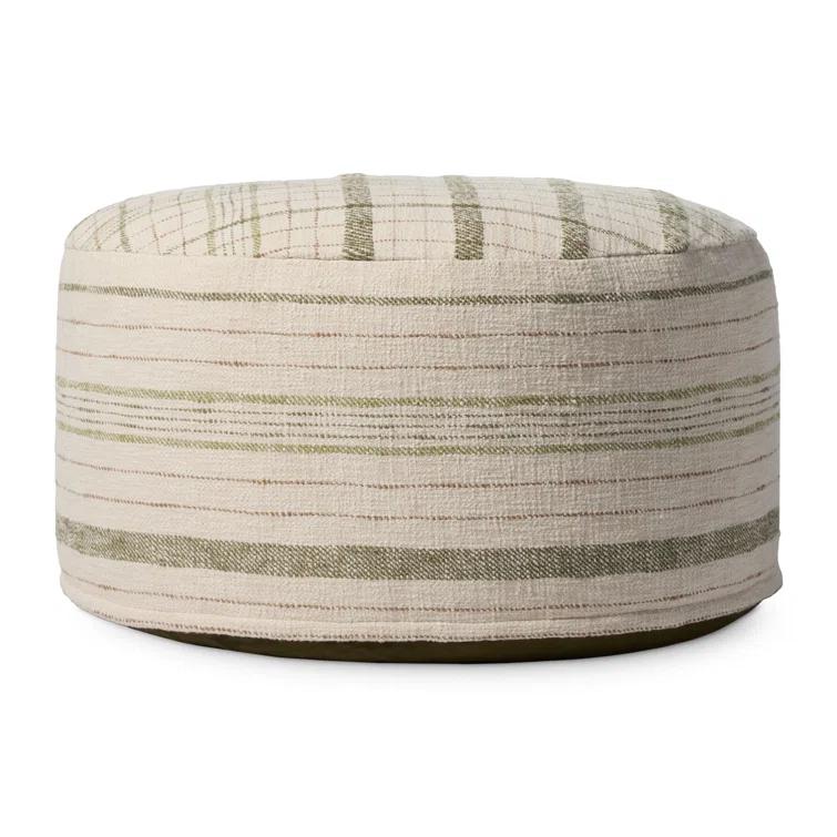 Wallace Pouf by Chris Loves Julia x Loloi - Cream