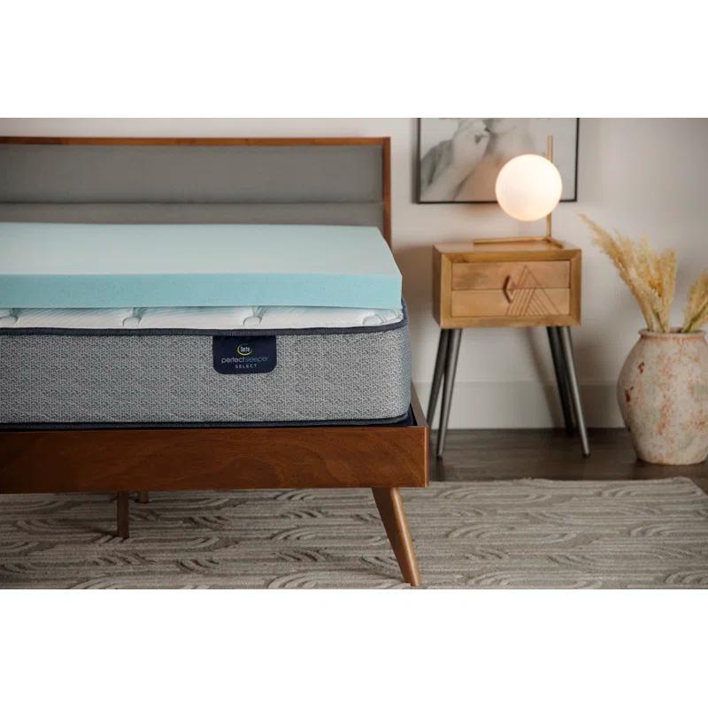 Serta Serta Cooling ThermaGel Memory Foam Mattress Topper, 3 Inch