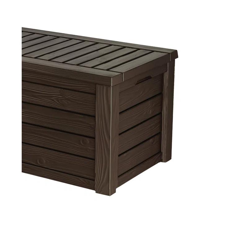 Keter Keter Westwood 150 Gallon Large Durable Resin Outdoor Storage and Organization Deck Box For Patio Furniture and Supplies