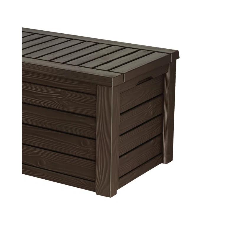 Keter Keter Westwood 150 Gallon Large Durable Resin Outdoor Storage and Organization Deck Box For Patio Furniture and Supplies