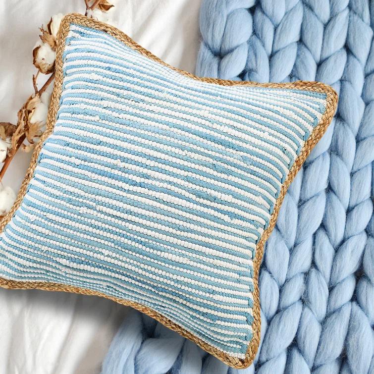 Beachcrest Home™ Chindi Handmade Striped Throw Pillow
