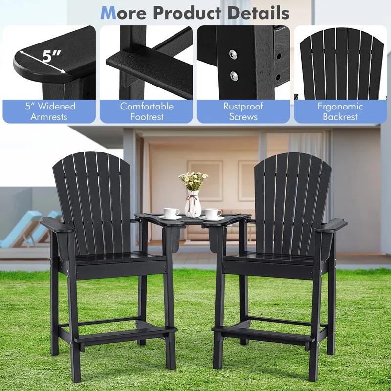 Rosecliff Heights Aryabella Plastic Adirondack Chair