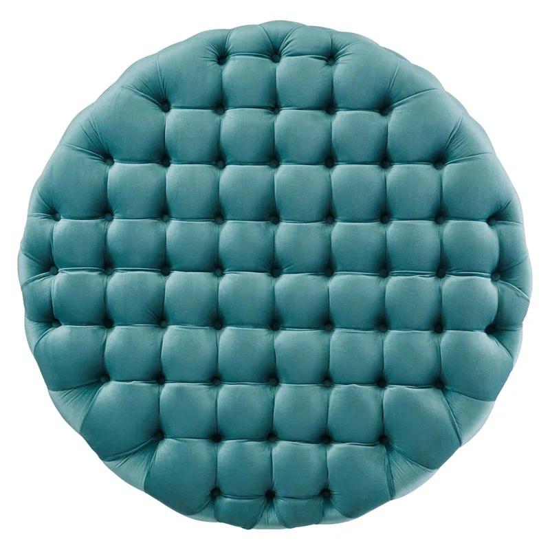 Modway Modway Amour Tufted Button Large Round Performance Velvet Ottoman