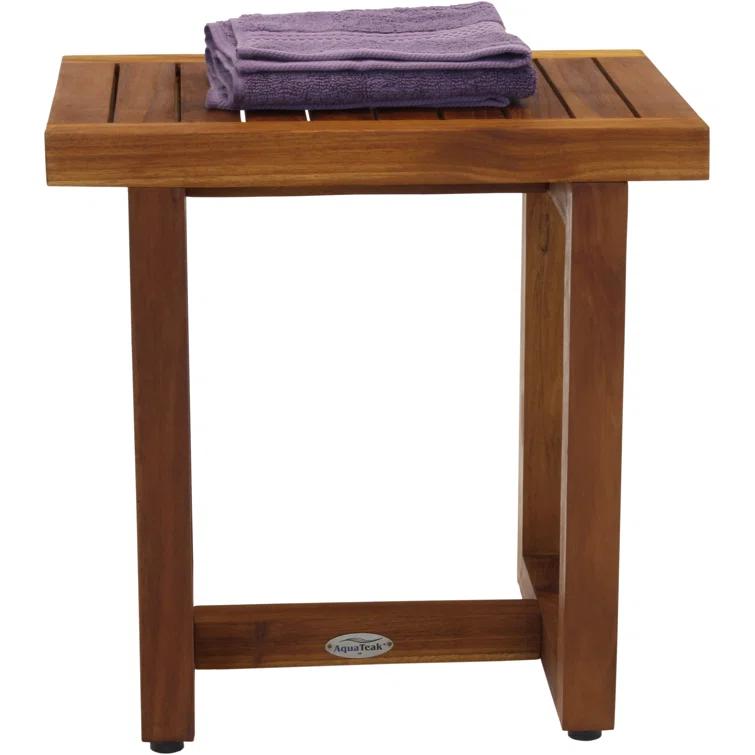 Aqua Teak Spa 17.25'' W Teak Shower Bench